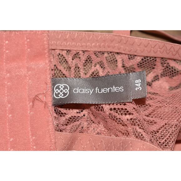 DAISY FUENTES NEW $30 Longline Lace Underwire‎ Bra in Rosette 34B - Picture 3 of 3